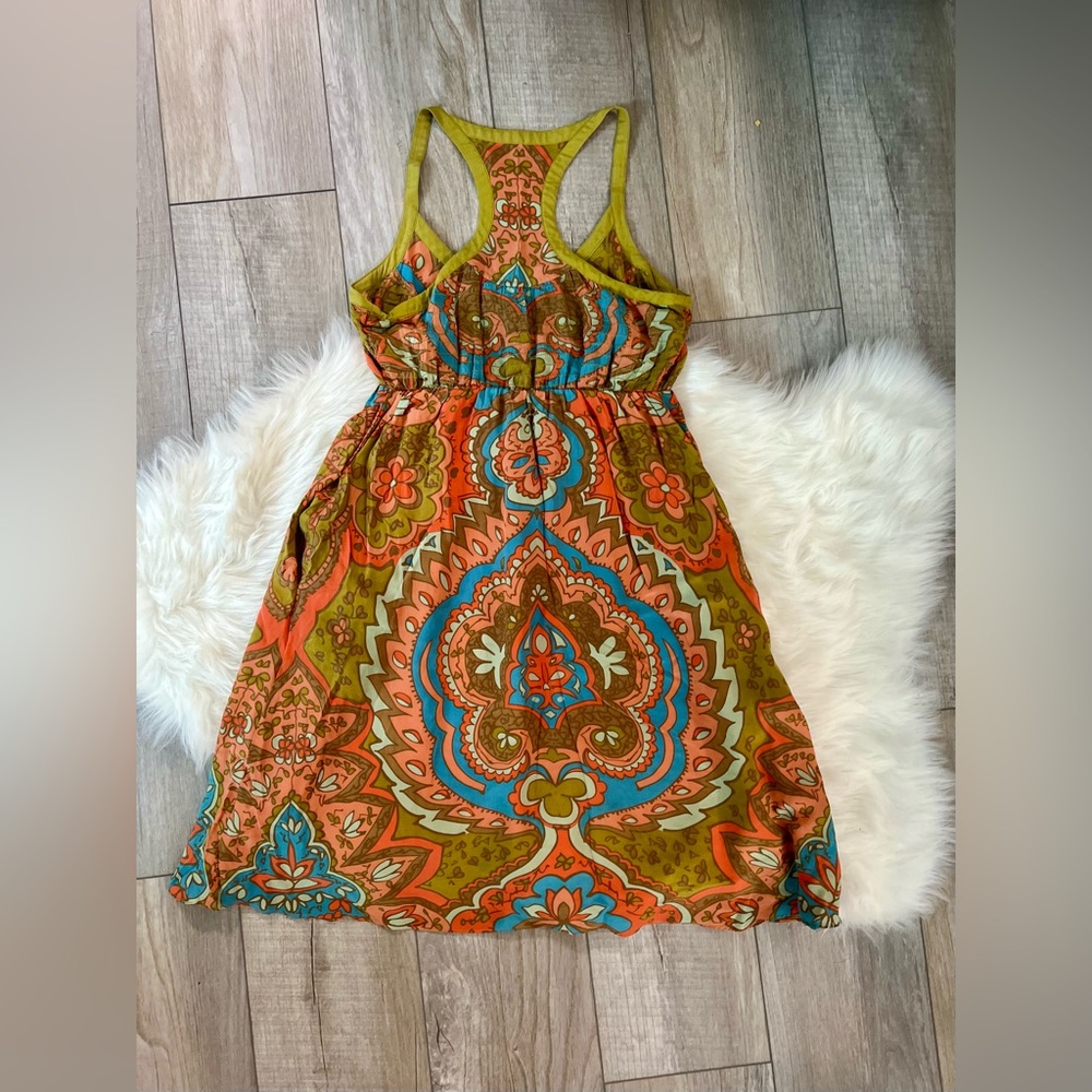 ANTHROPOLOGIE | Bright Paisley Boho Midi Sundress Dress Pockets! (4) - Picture 8 of 8